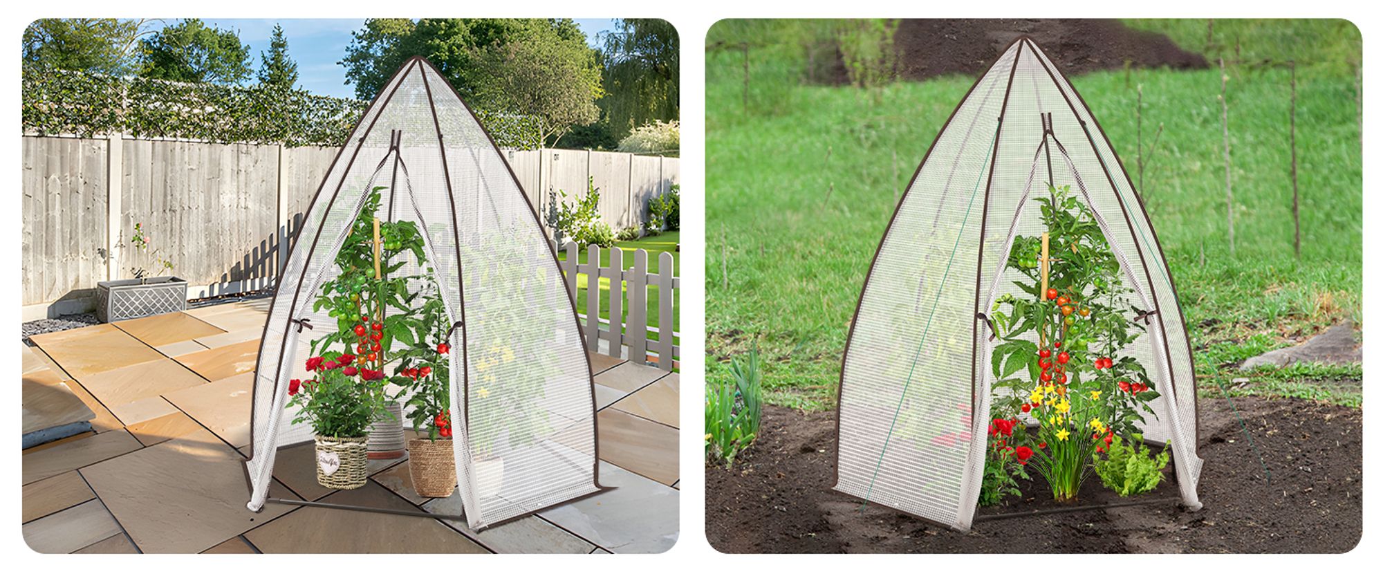 Sekey Foliengewächshaus 160 x 160 x 180 cm Gewächshaus Tomatengewächshaus Überwinterungszelt