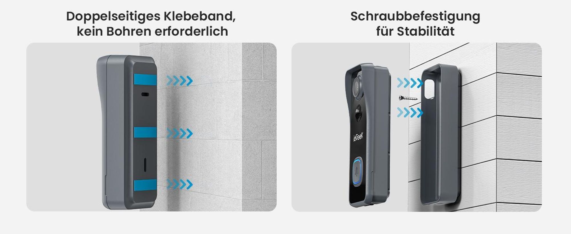 5MP 2K Deurbel met camera, draadloos, videodeurbel, Wi-Fi met bel, 64GB geheugenkaart, 2,4GHz Wi-Fi, inclusief binnenbel