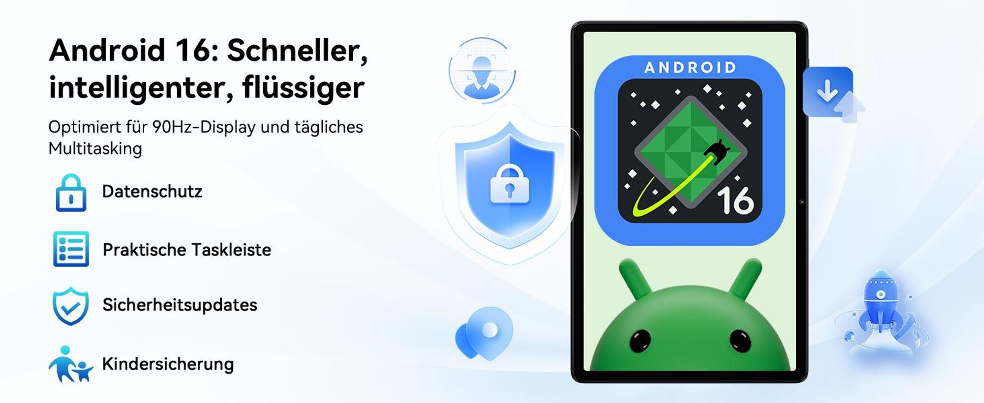 Blackview ZENO 5 Tablet 11", 4G SIM, 90Hz IPS-Display, 32(8+24) GB+128GB, 8300mAh Akku, 6.8mm, 573g, Schnellladung, OTG, GPS, inkl. Stylus & Tastatur