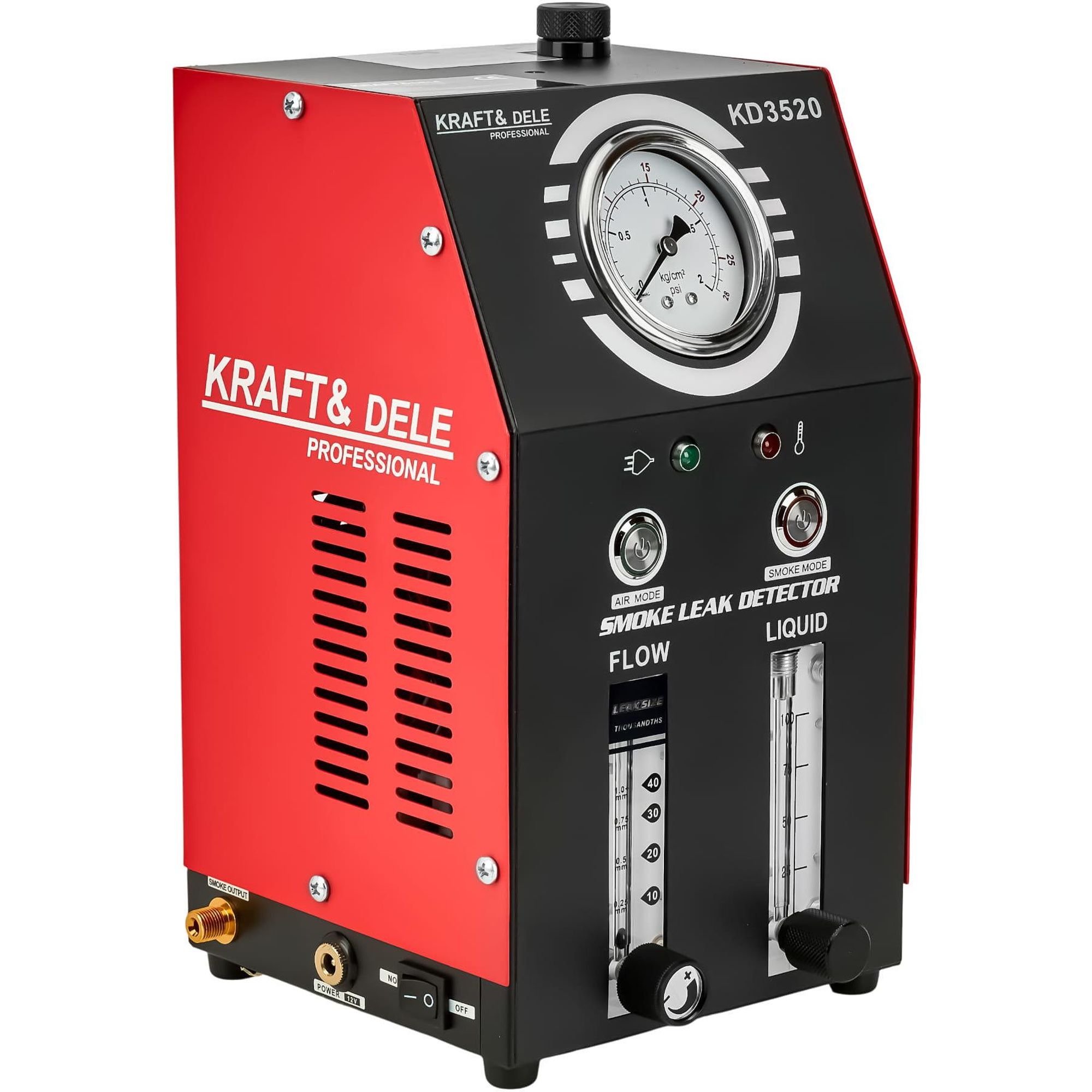 KRAFT&DELE | Auto Kfz Nebelmaschine,12V, 9l/min, 30ml, Rauch Leck Detektor Evap Vakuum Rauch Diagnosegerät Pipeline Kraftstoff Leck Detektor