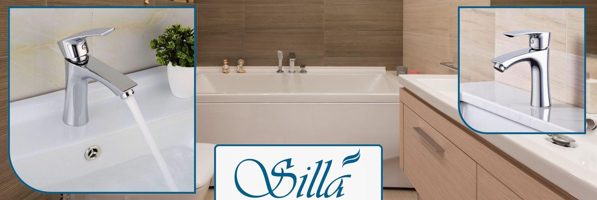 Silla, Chrom, Armatur, Bad, Spültischarmatur, Wasserhahn Bad, Wasserhahn, Messing