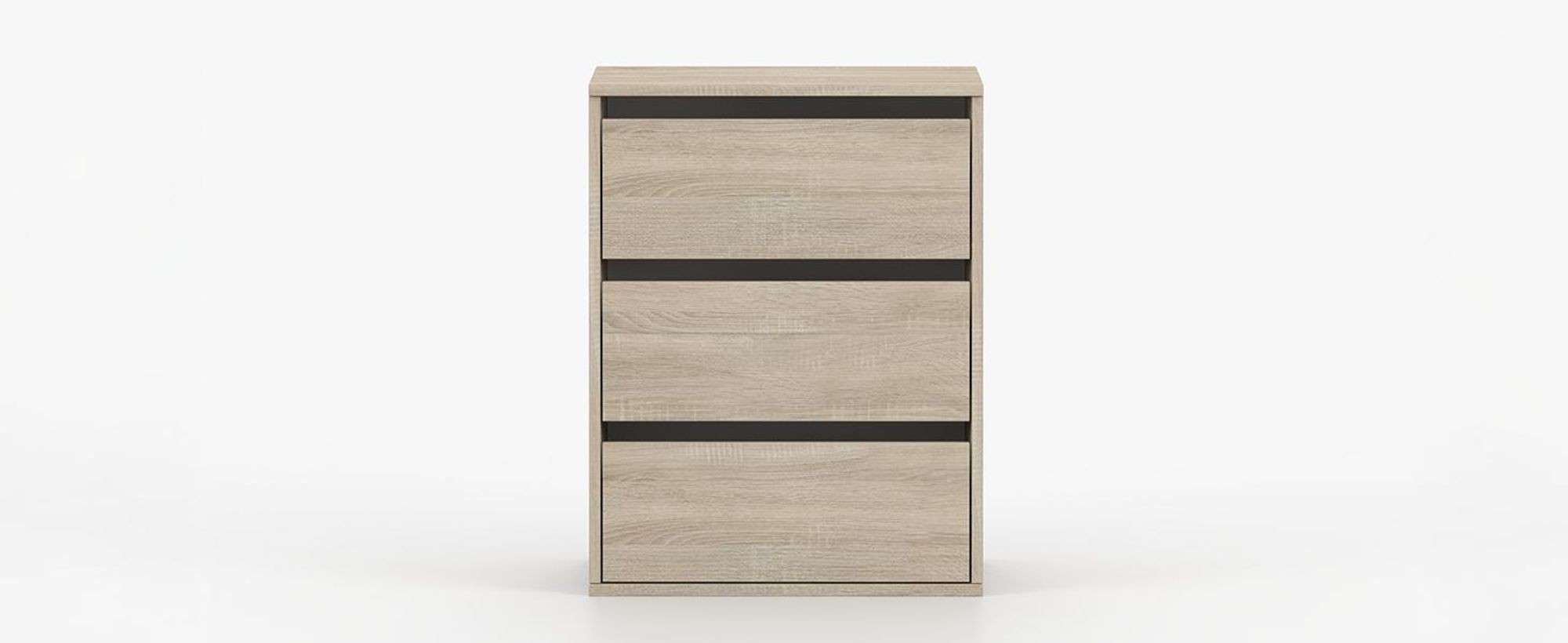 Schubkasteneinsatz Kleiderschrank 55 cm Sonoma Eiche/Sonoma Eiche – Schrank Organizer mit Behältern, Aufbewahrungssystem