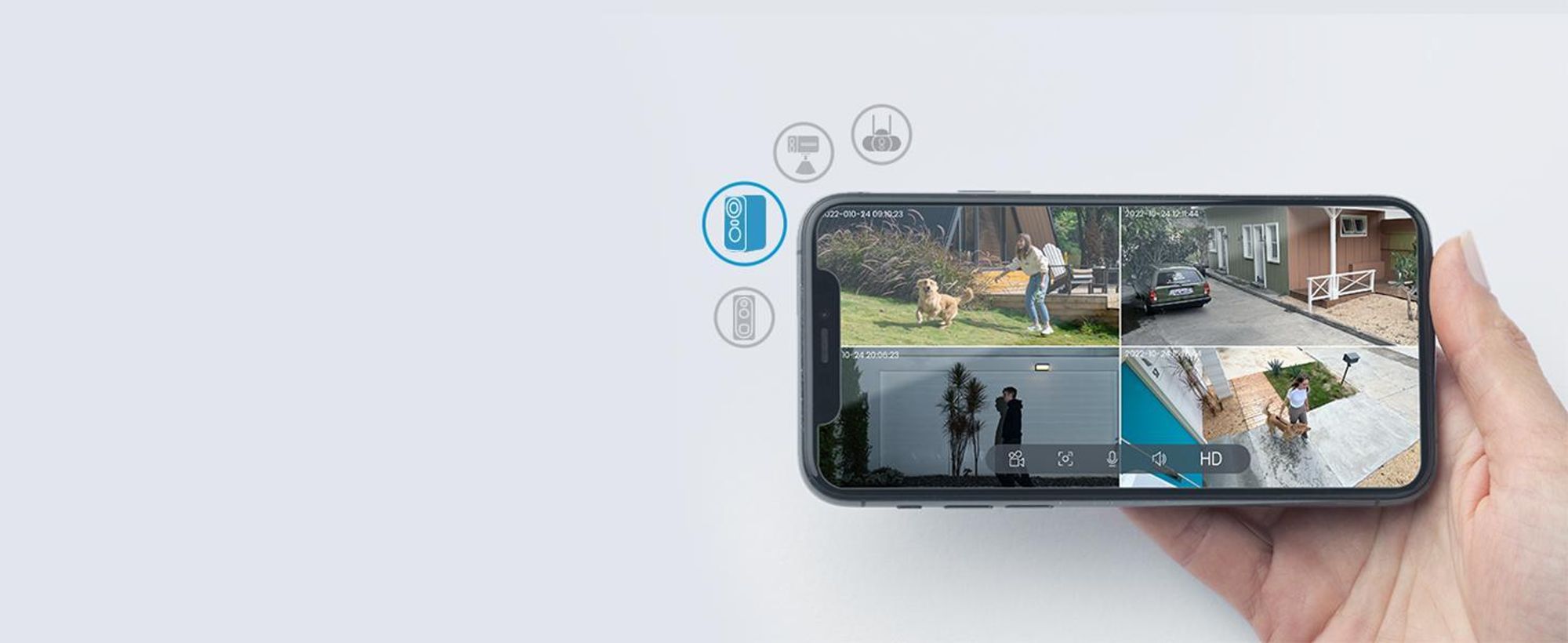 ieGeek 2K Überwachungskamera Aussen Akku Wlan IP Kamera Farbige Nachtsicht