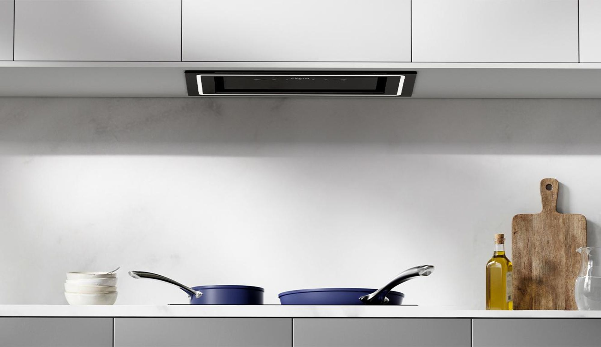 CIARRA Unterbauhaube 52 cm 500 m³/h, Touch & Handgesten-Steuerung, Einbau-Dunstabzugshaube, Abluft & Umluft VM5931C