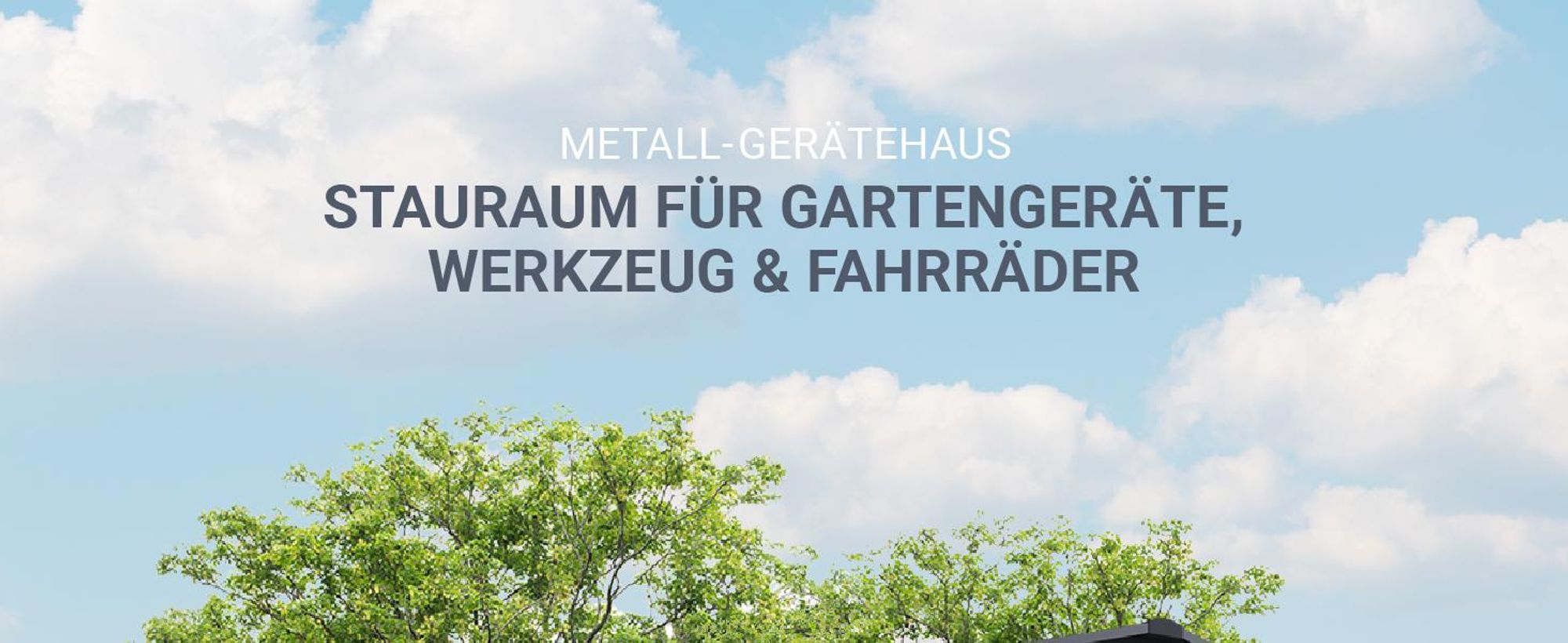 Juskys Metall Geräteschuppen XXL – Dunkelgrau, wetterfest mit Fundamentrahmen, Schiebetür & abschließbar