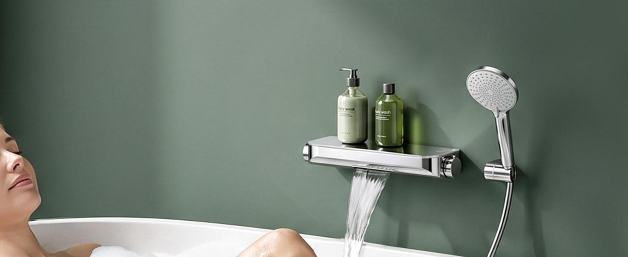 Mai & Mai Thermostat Badewannenarmatur mit Handbrause Wannenarmatur Wannenthermostat 4 Strahlarten Wandarmatur für Badewanne Matt Schwarz Duschsystem8