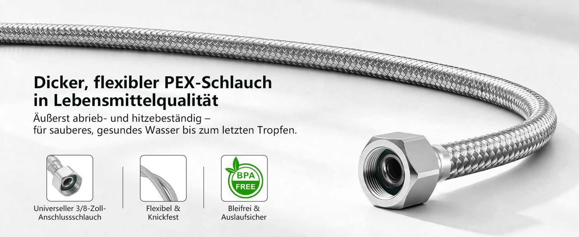 Homelody Wasserhahn Bad mit Pop-Up Ventil Messing Ablaufgarnitur,Schwarz Waschtischarmatur Wasserfall,Waschbecken Armaturen fur waschbecken,Edelstahl