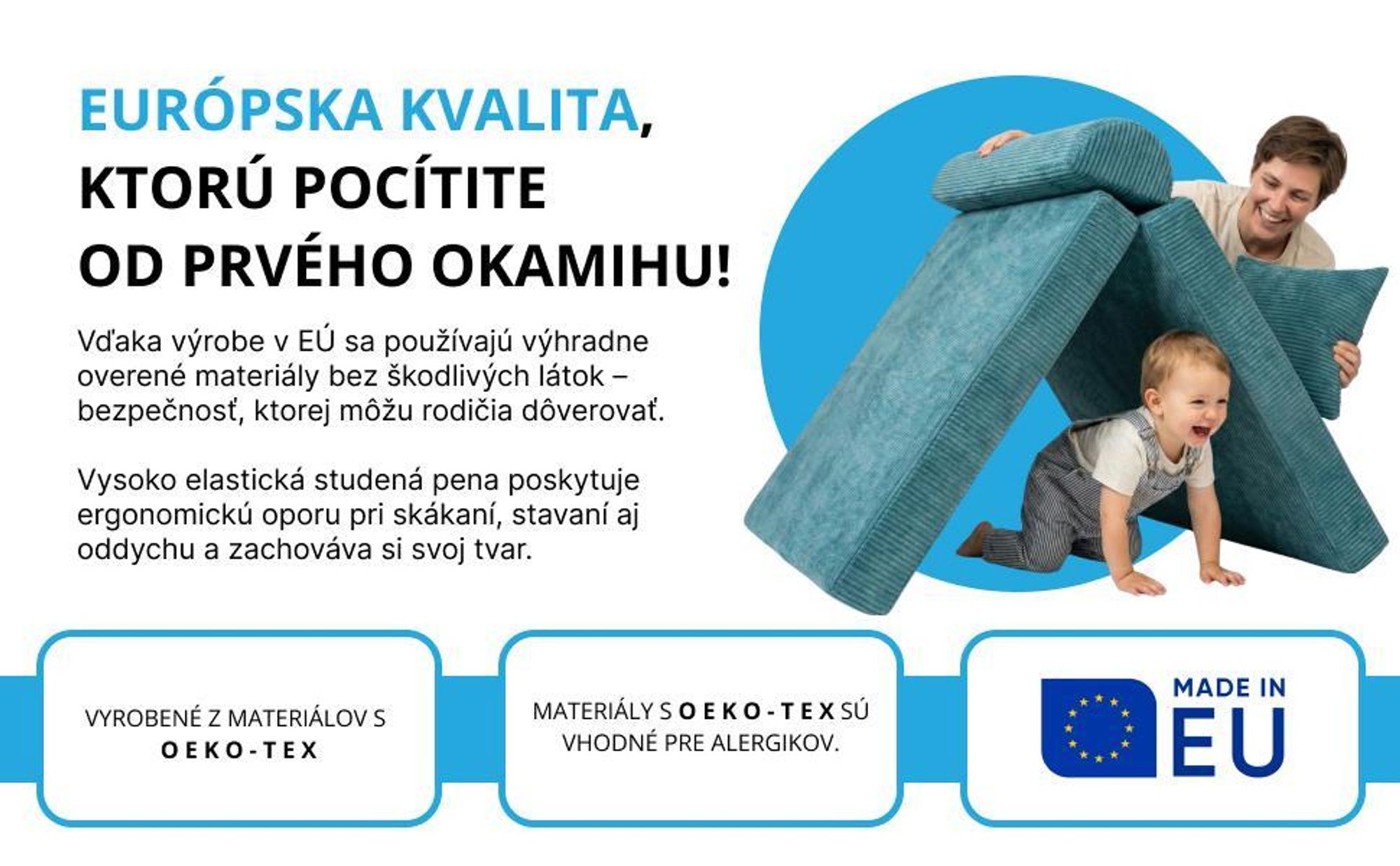 pohovka gauč kreslo detská hranie kocky penové menčester rozkladacia