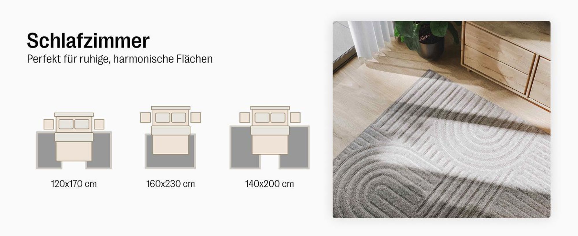 benuta Teppich Wohnzimmer Leo Hellgrau 160x230 cm Wohnzimmerteppich Rechteckig Muster Kurzflor Flauschig Weich