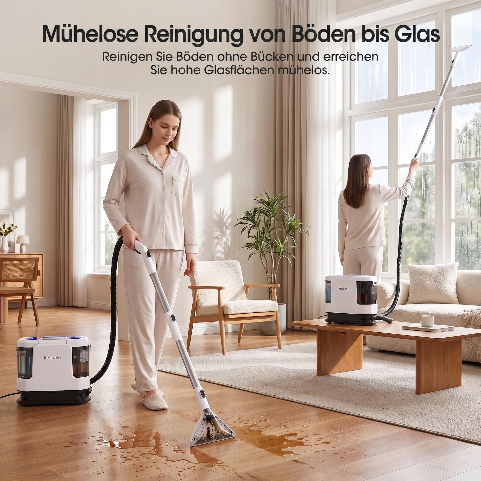 Lubluelu Fenster- & Bodenreinigungs-Zubehörset für V11 – Nur Zubehör, Reinigungsgerät nicht enthalten