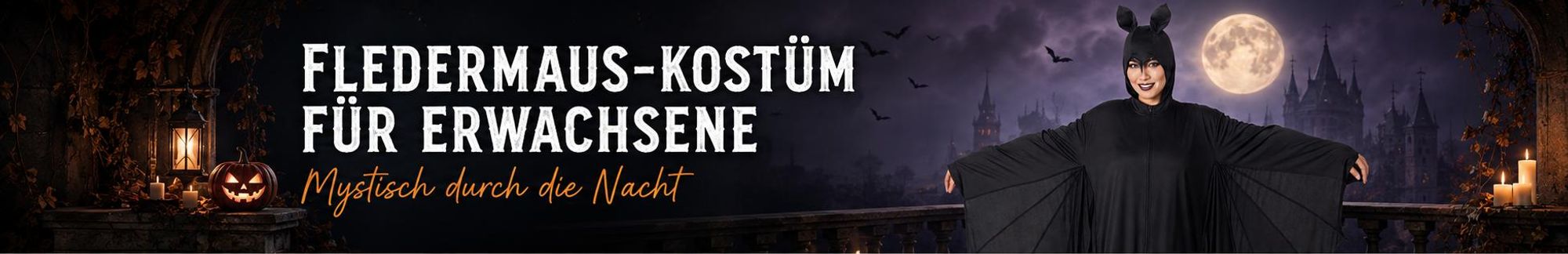 Erwachsenenkostüm Fledermaus – schwarzer Overall mit Flügeln und Kapuze Einheitsgröße