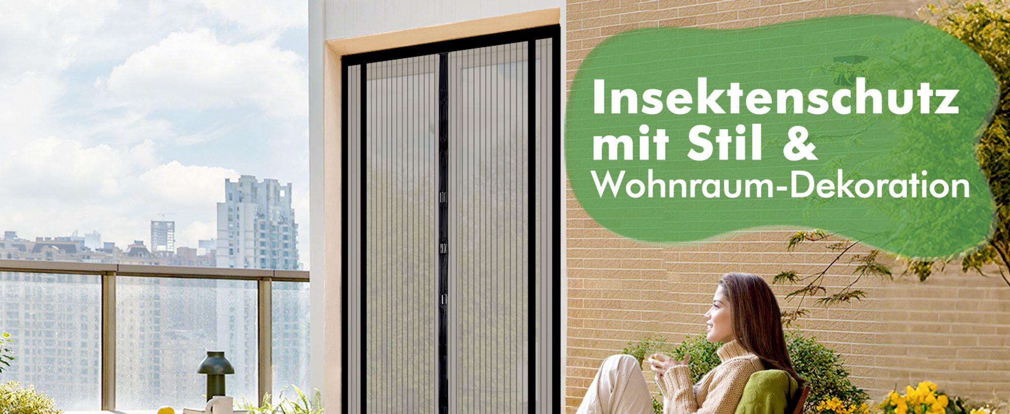 Sekey Fliegengitter Balkontür 130×220cm, Fliegengitter Tür Zuschneidbar（110/120×220cm 110/120/130x210cm), Insektenschutz klemmvorhang Magnet, Fliegengitter Tür Vorhang, Schwarz