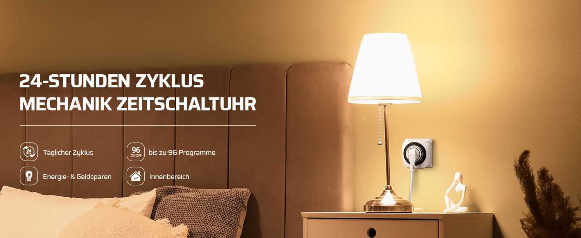 DEWENWILS 2x 24h Zeitschaltuhr, 15 min. Zeitintervalle Timer, Schaltuhr Steckdose mit Kinderschutzsicherung