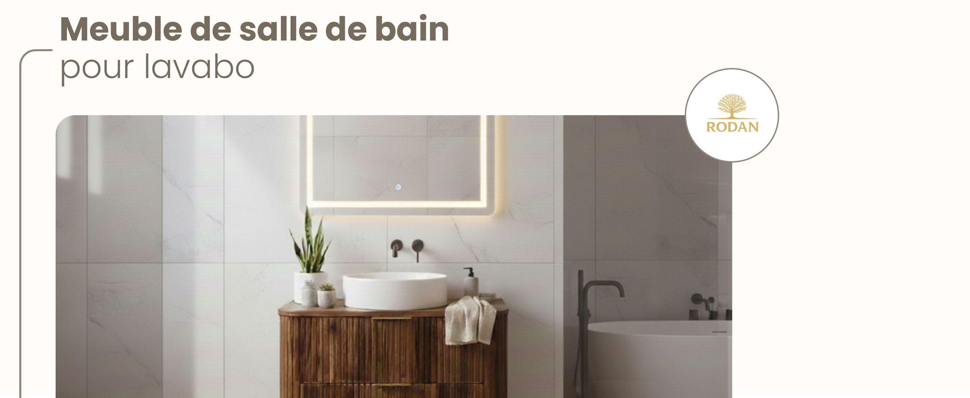 Meuble Sous Lavabo 80 Cm Suspendue Chêne Noyer