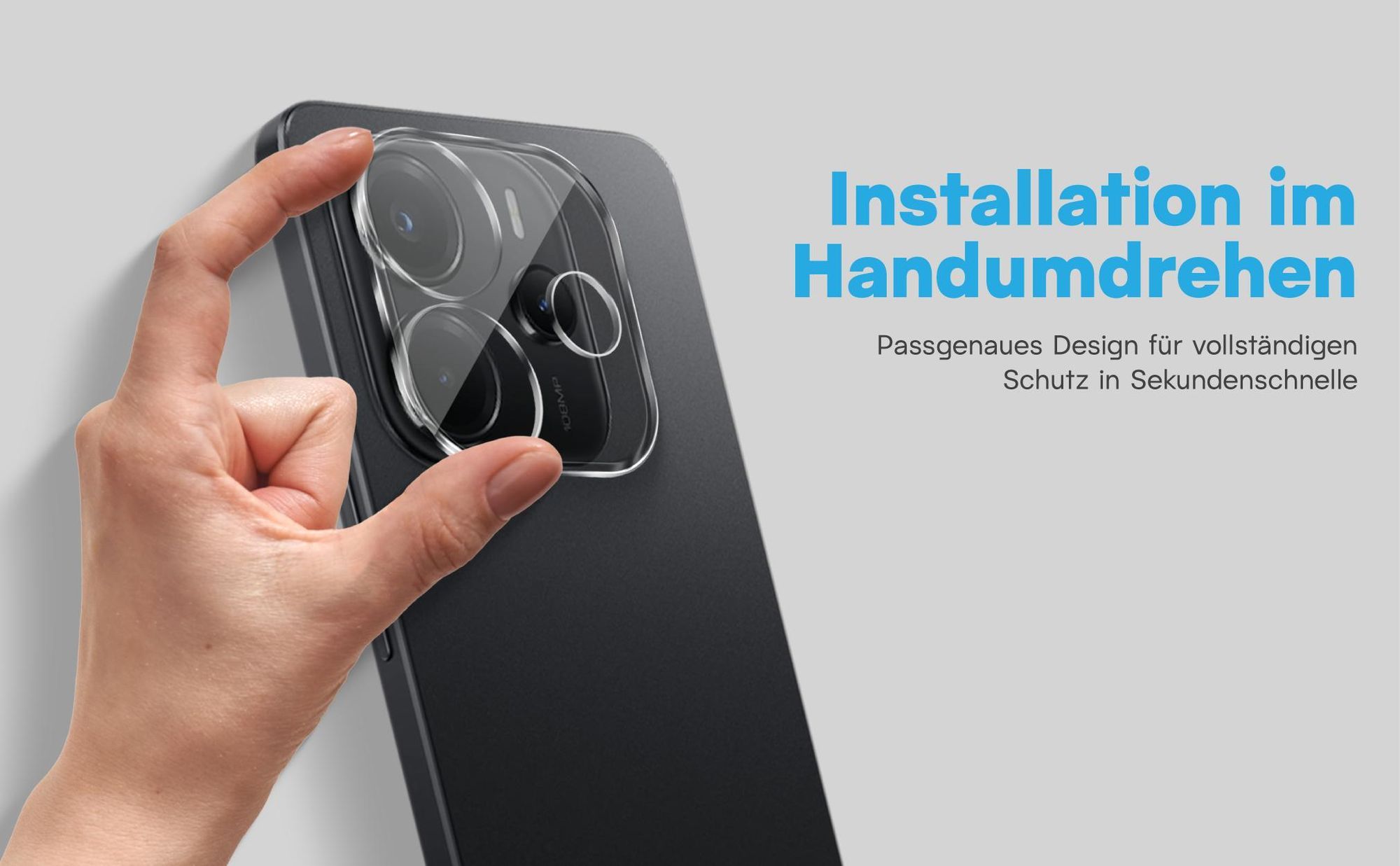 2x Kameraschutz aus 9H Glas für Xiaomi Redmi Note 14 5G in passgenauem Design
