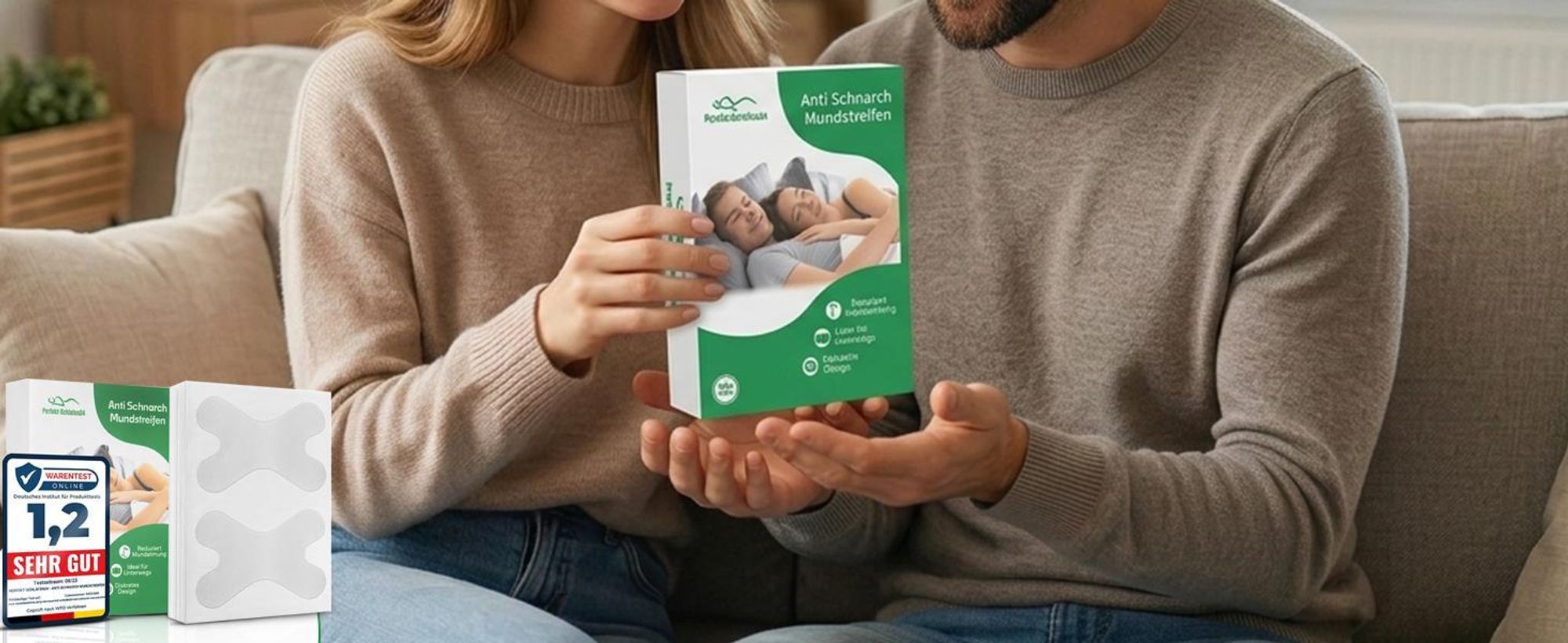 120 x Mundtape zum Schlafen, verbesserten Schlaf, Schnarchlinderung, weiches Mundband für bessere Nasenatmung, Schlafstreifen für weniger Mundatmung
