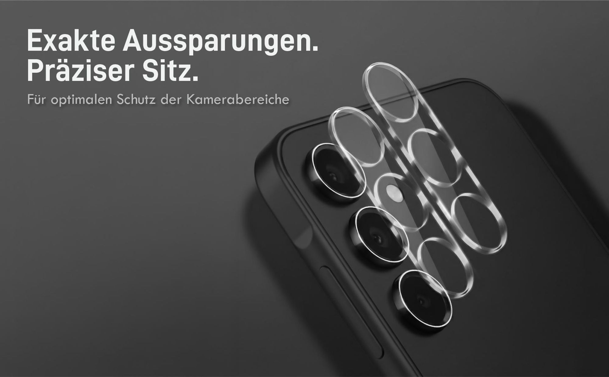 Viererpack Kamera und Displaygläser - Resistent gegen Fingerabdrücke