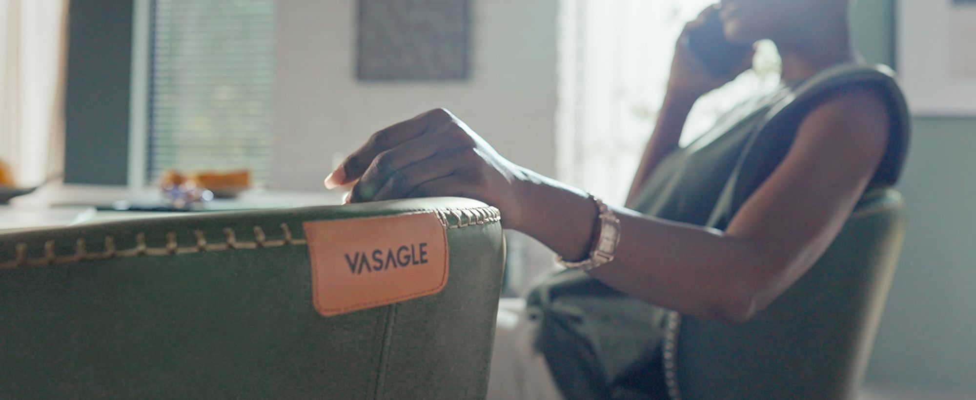 VASAGLE EKHO Kollektion - 360° drehbarer Barhocker, 2er Set, Hocker mit Rückenlehne für Kücheninse