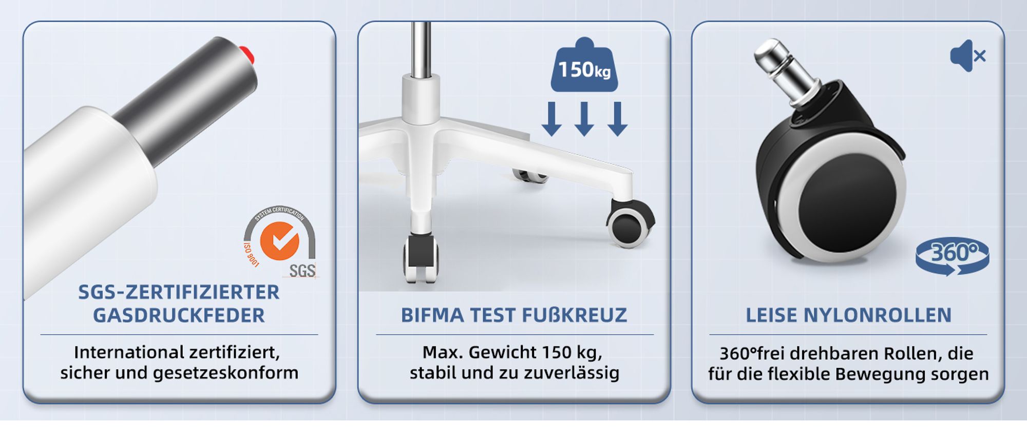 Aiibot Bürostuhl,Bürostuhl Ergonomischer mit klappbaren Armlehnen Schreibtischstuhl Armlehnen Höhenverstellbarer Drehstuhl Chefsessel bürostuhl 150 kg