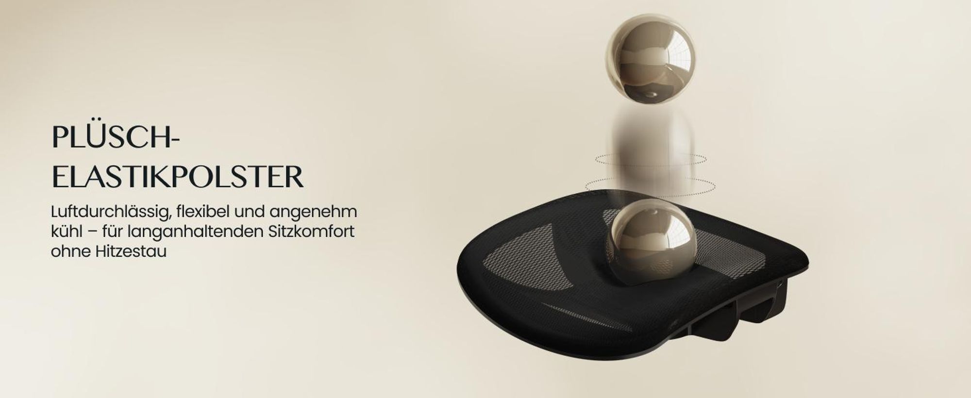 FlexiSpot OC3 Ergonomischer Bürostuhl, Schreibtischstuhl mit 2D-Kopfstütze, dynamischer Lendenstütze und verstellbaren Armlehnen, atmungsaktiv Schwarz