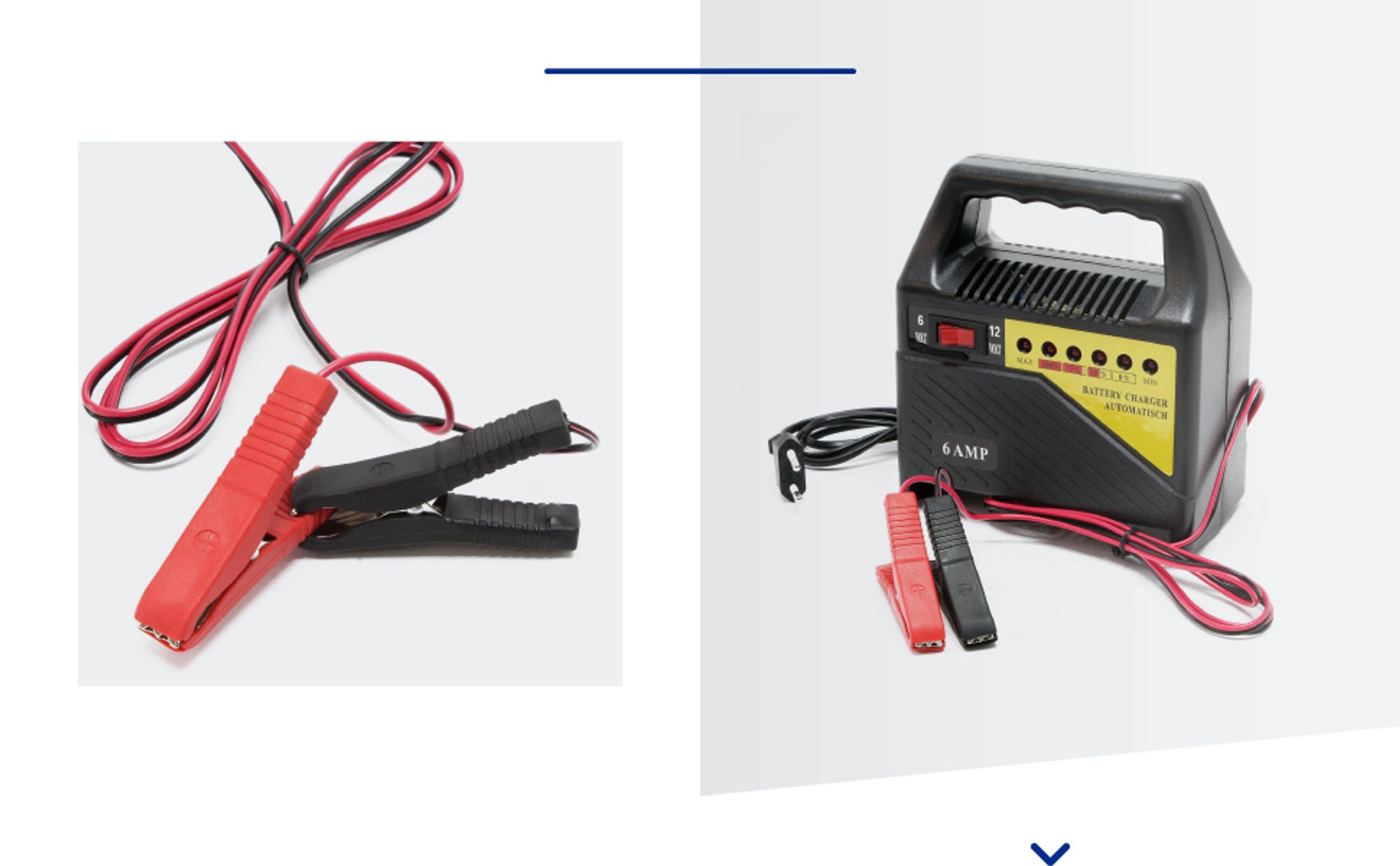 Wiltec Batterieladegerät 6V 12V 6A Batterie und Ladegerät für Kfz, Motorräder, Rasenmäher, kleine Boote, Akkuladegerät mit Abschaltautomatik