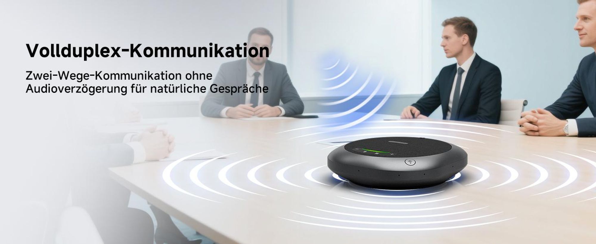 SVBONY SVHub Omni2P Mikrofon und Lautsprecher, Omnidirektionales Mikrofon, AI-Transkription mit Einem klick, 6 AI-Mikrofone, 360°-Sprachaufnahme