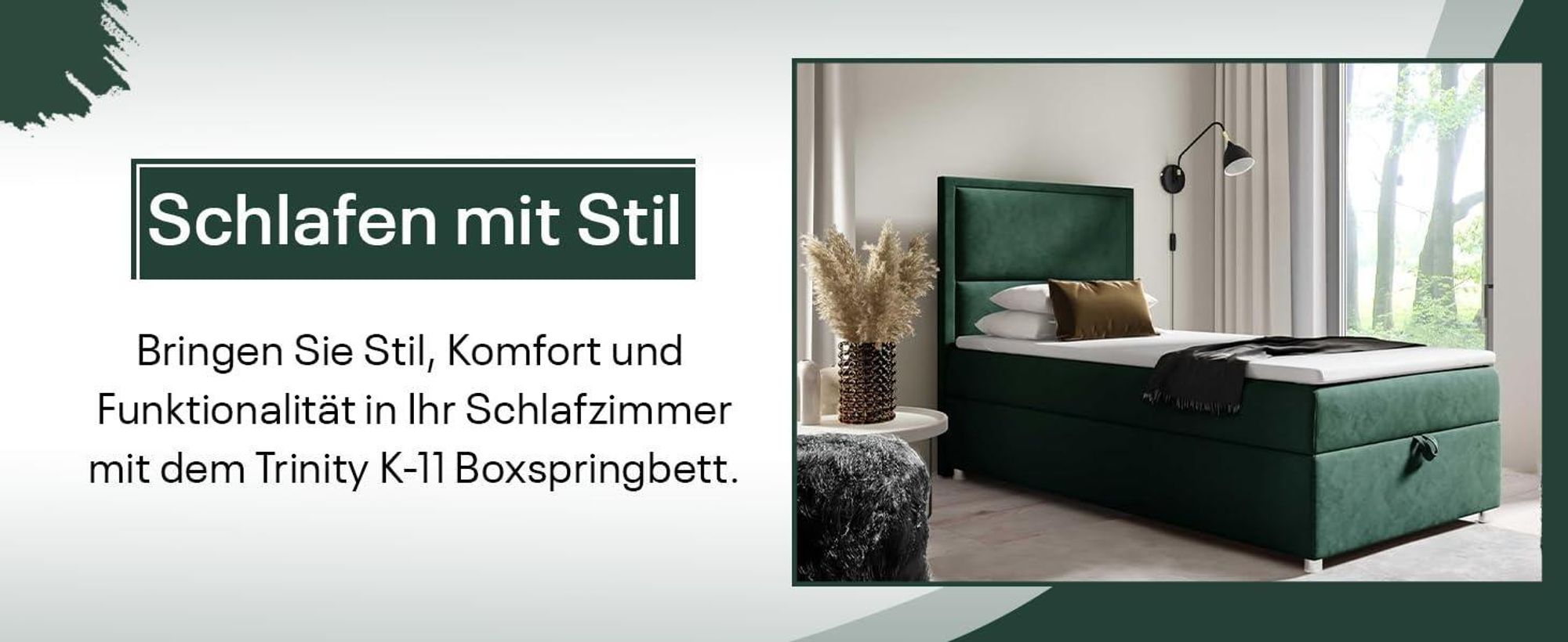 Best for Home Boxspringbett mit Bettkasten Trinity K11-SINGLE 70x200 Bonellfederkern inkl. Topper - Beige