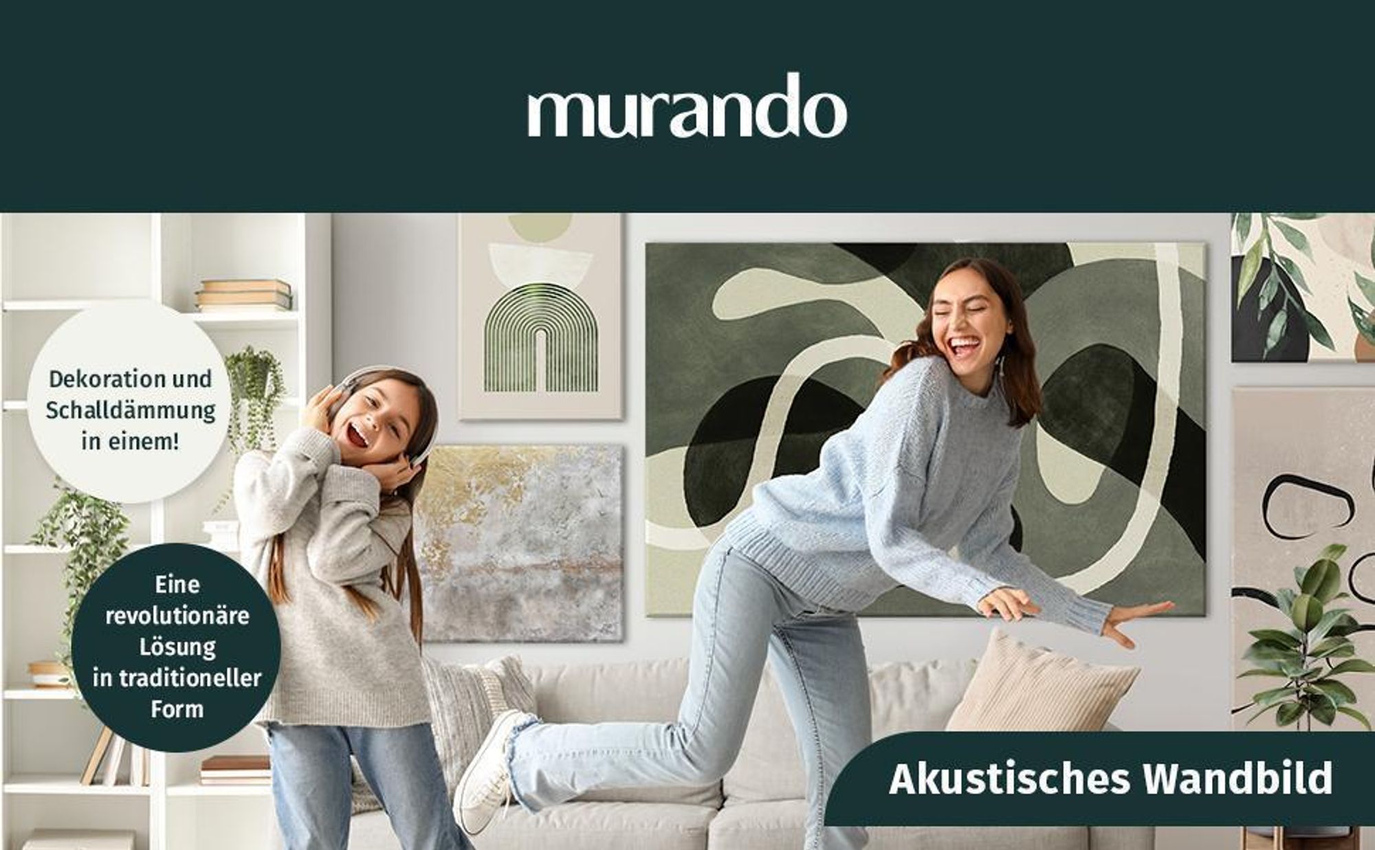Akustikbild Abstrakt 200x100 cm Bilder Akustikschaum Hochleistungsschallabsorber Schallschutz Leinwand 5 tlg Wandbild Raumakustik Schalldämmung 020101-192