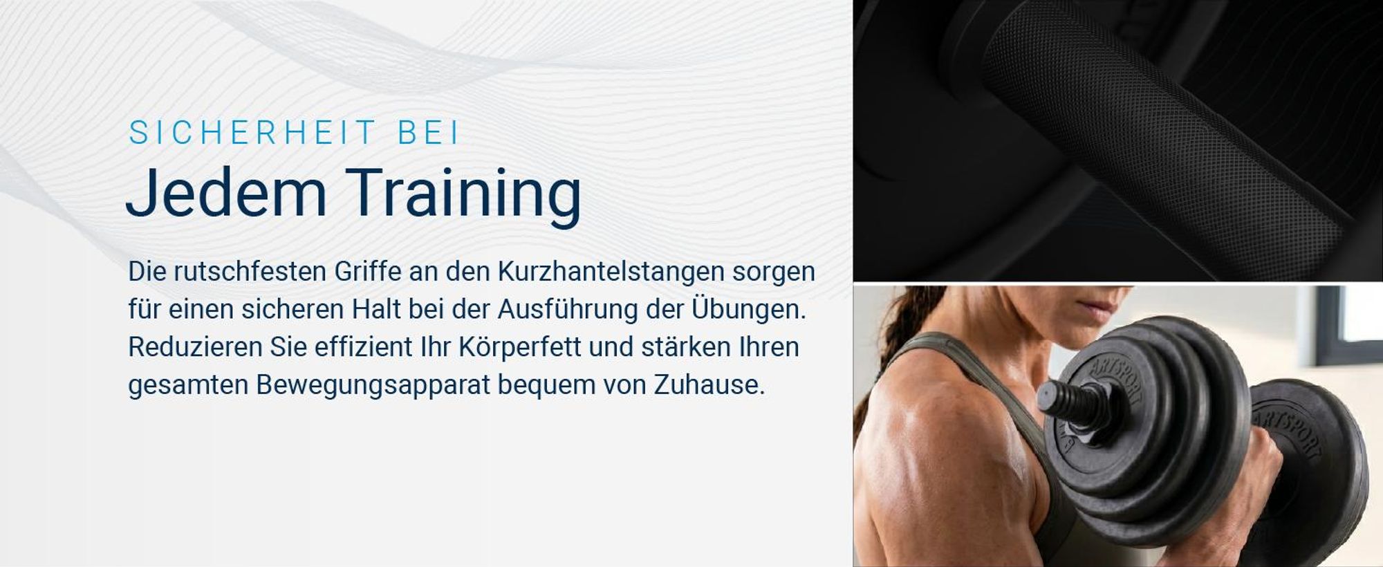 ArtSport 2er Hantelset 20kg - Kurzhantel Set mit 2 Kurzhanteln - 12 Gewichte