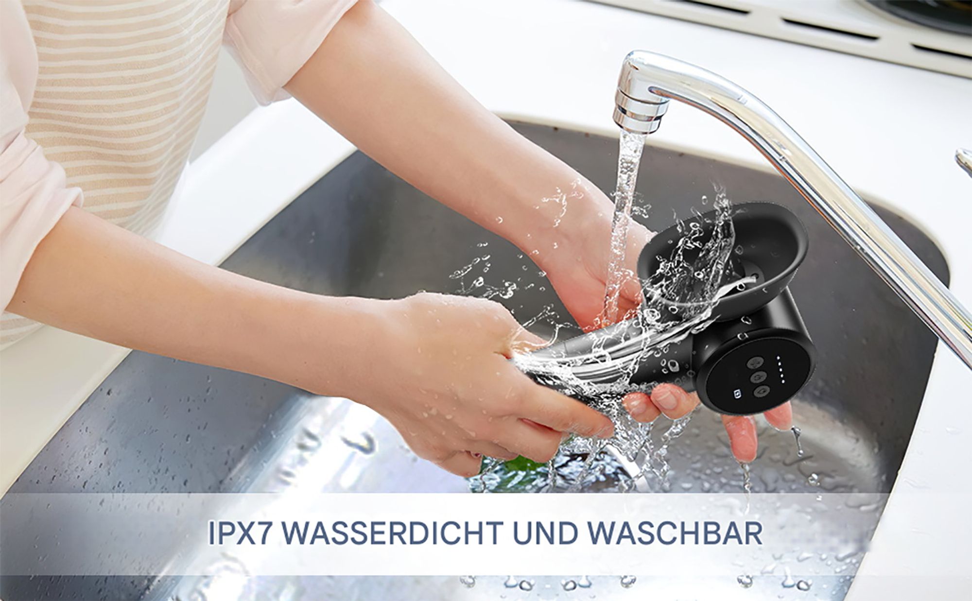 Ohrenschmalz-Entfernungsset, Ohrenreiniger mit 5-Druck-Bewässerungsspülsystem, sicheres Ohrenreinigungsset mit Warmlufttrockner, wiederaufladbarer