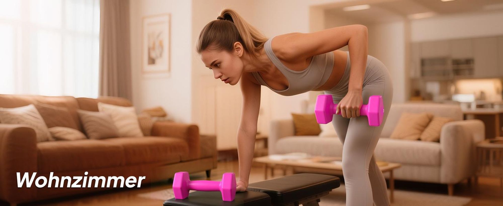 SPORTNOW Hanteln 2er Set Kurzhanteln 2x3kg Hantelset Dumbbells für Krafttraining