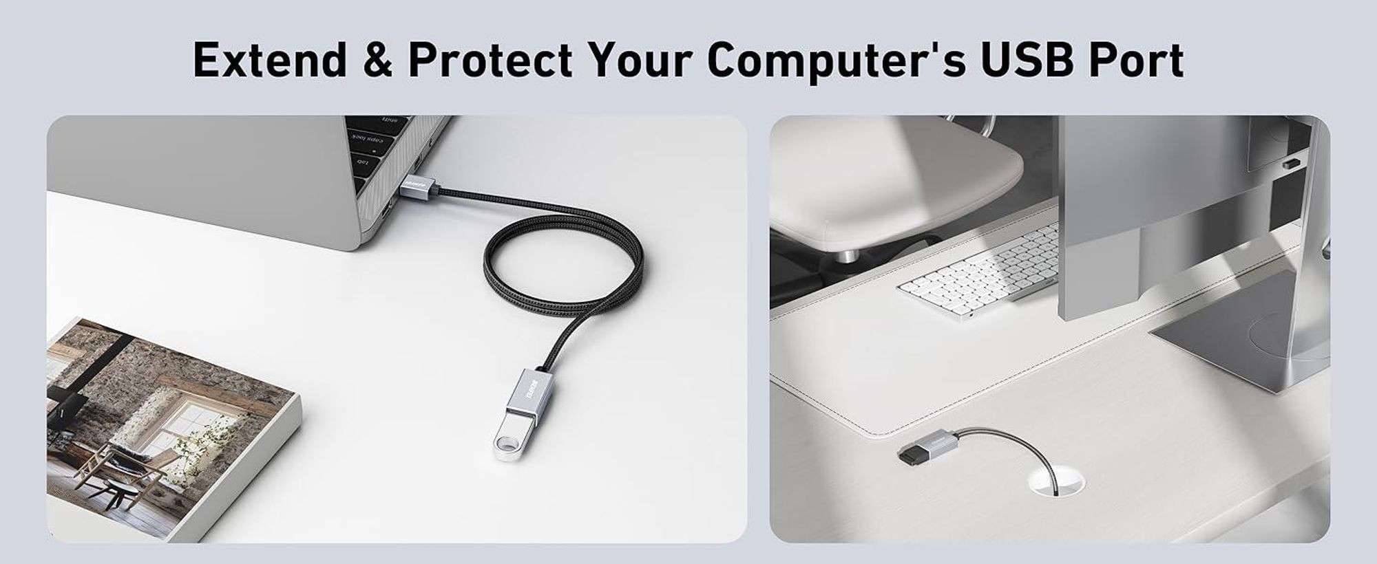 BENFEI Kabeladapter USB 3.0 Verlängerungskabel 2m 5Gbps