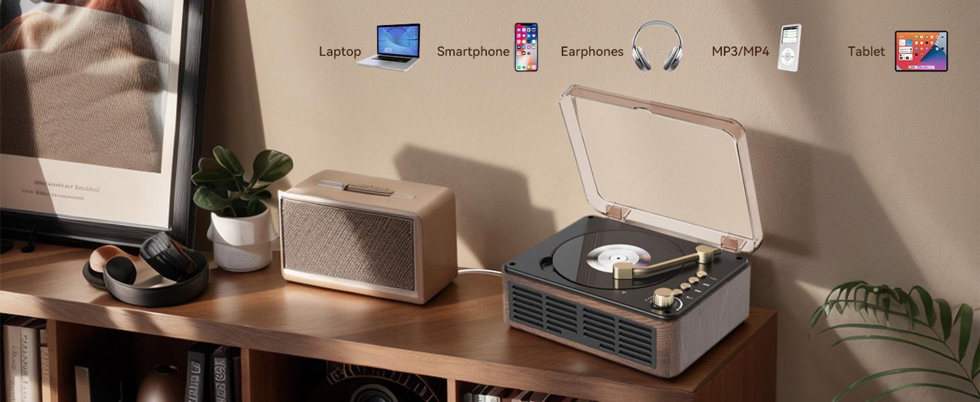 CD Player, Tragbarer Bluetooth CD-Player, mit Lautsprecher Unterstützung, USB-Wiedergabe AUX-Wiedergabe