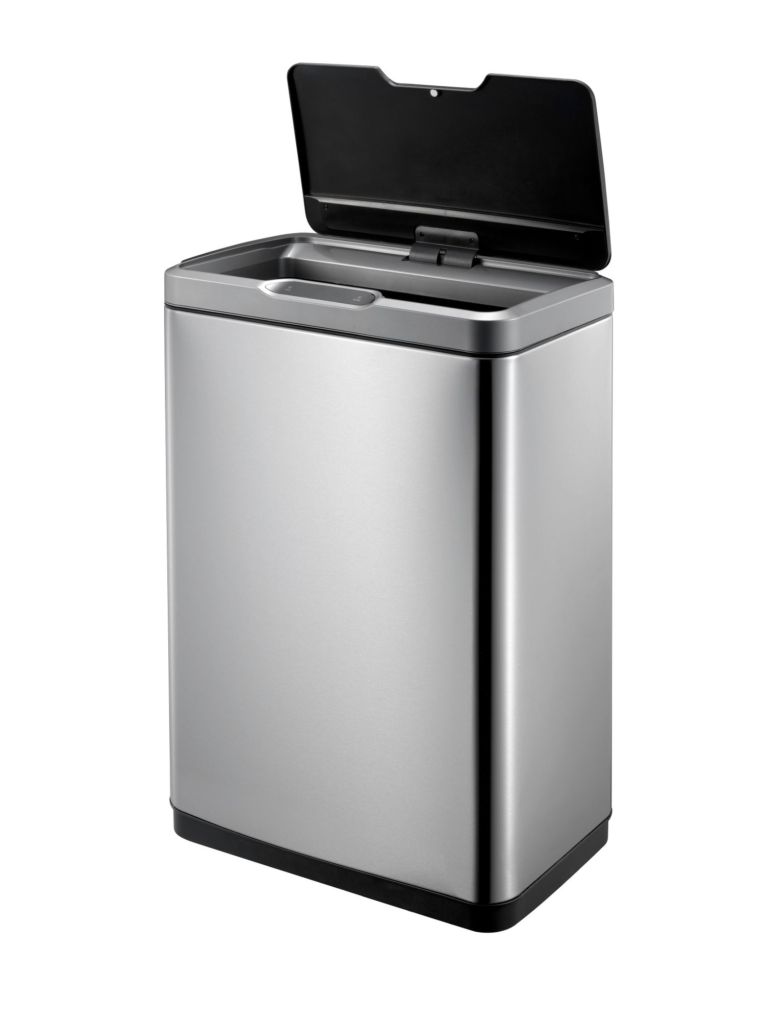 EKO - Mirage Sensor Abfalleimer 45 Liter - Stainless steel Plastic - Matt Edelstahl, Schwarz