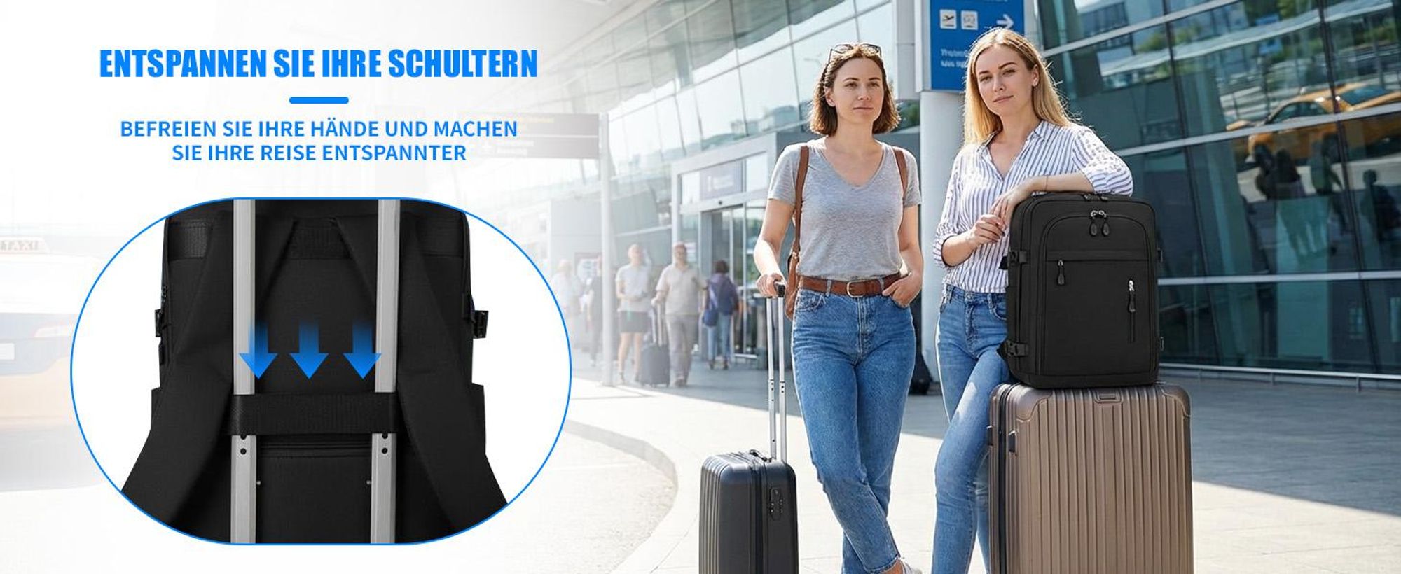 Rucksack, Laptoprucksack, 24L Große Schulrucksack, Handgepäck Rucksack für 15,6 zoll Laptop, für Arbeit Reisen