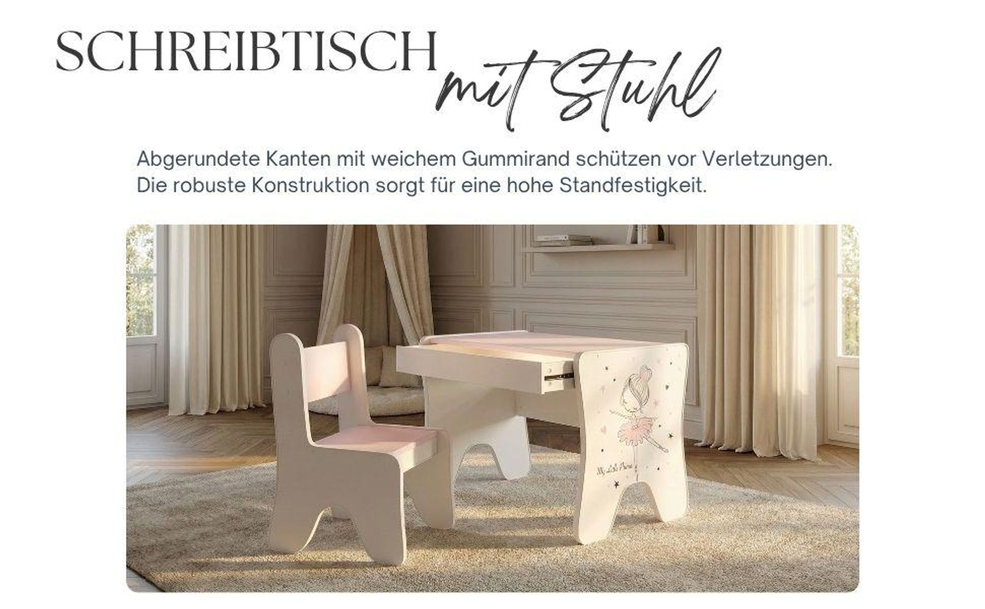 Eine geräumige Schublade bietet Platz für alles Kleine.
