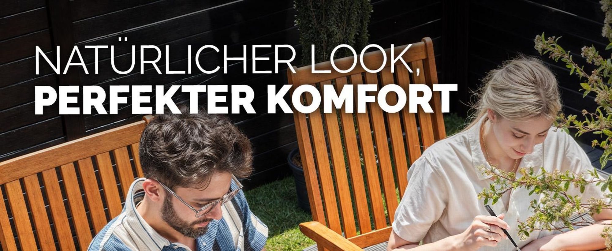 CASARIA® Gartenstuhl 4er-Set Vanamo Eukalyptus FSC®-Zertifiziert Klappbar