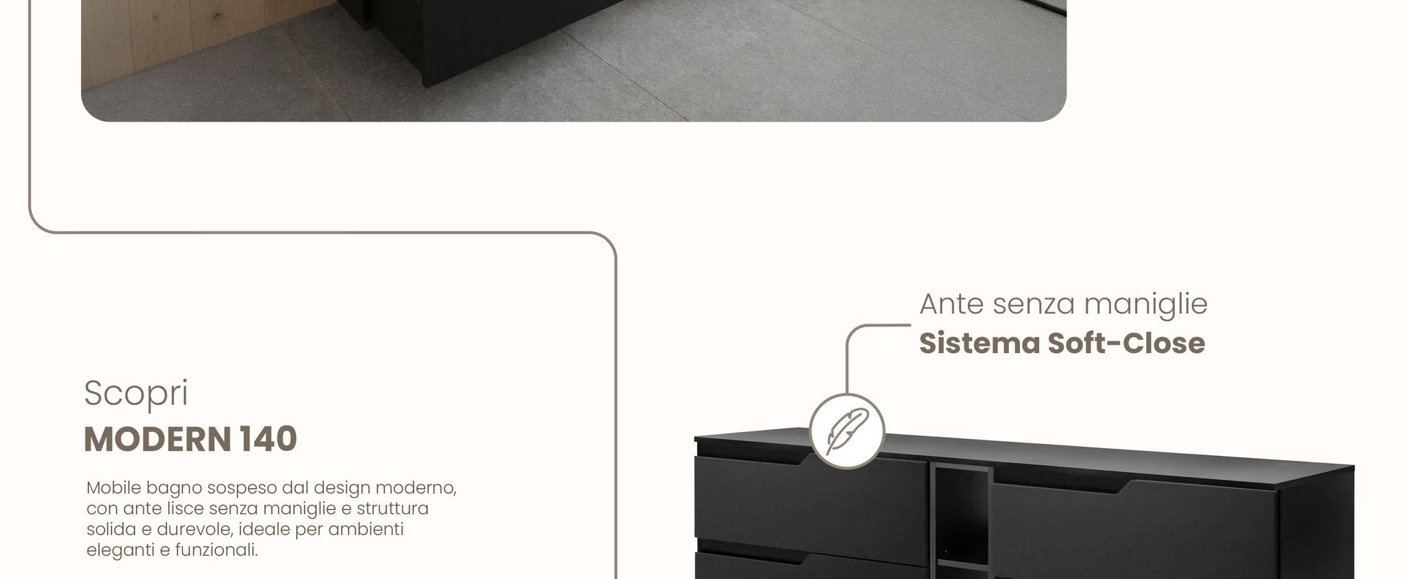 RODAN, mobile bagno, mobile sotto lavabo, mobile bagno moderno, mobili per il bagno
