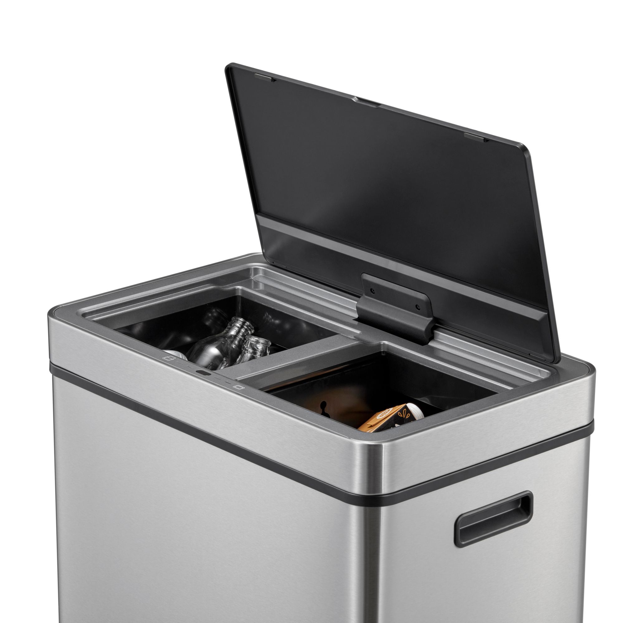 EKO - Mirage Plus Sensor Recycler odpadkový koš 30+30 litrů - nerezová ocel Plast - matná nerezová ocel