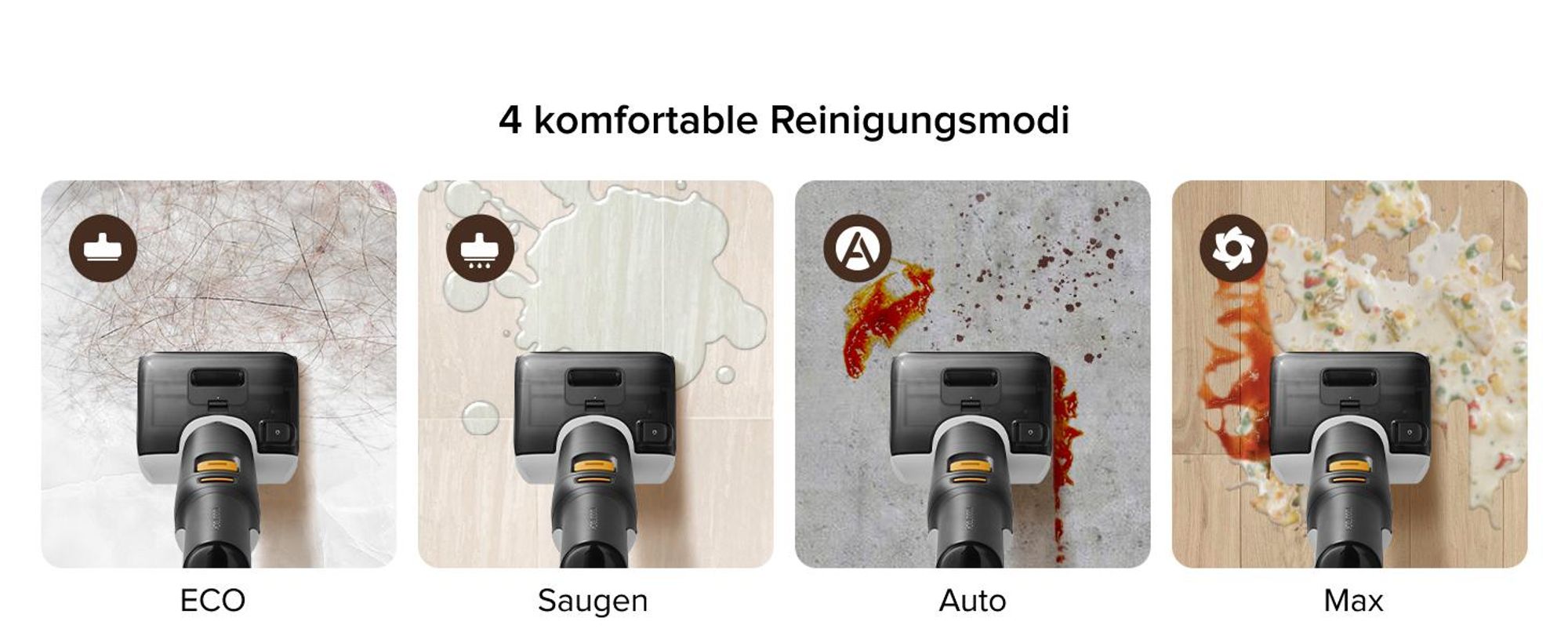 Roborock F25 BX Nass Trockensauger, 20.000 Pa, 90°C Heißluft-Schnelltrocknung & Hohe Temperaturen Selbstreinigung, 180° flach absenk