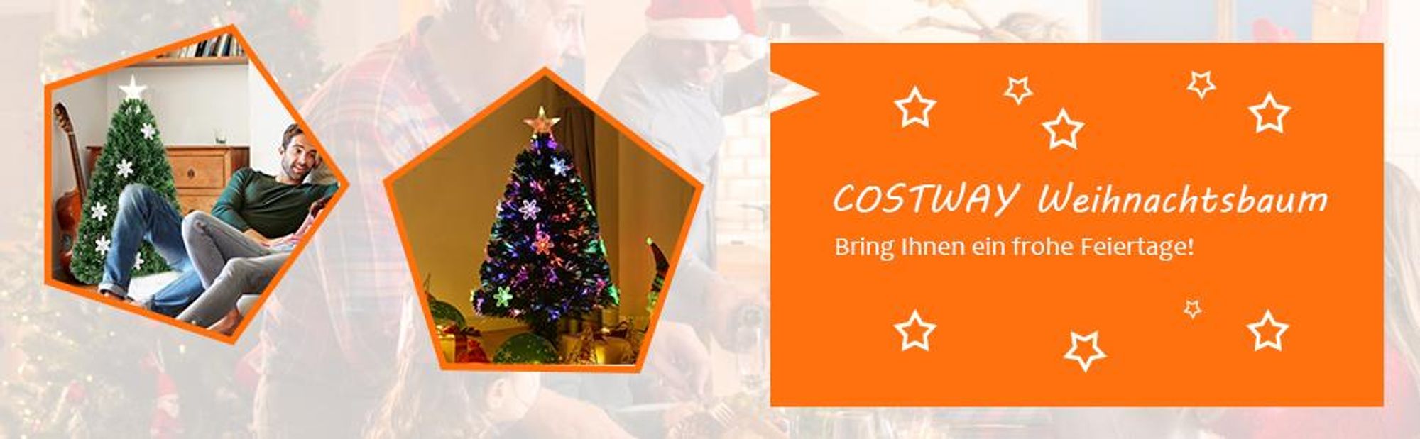 COSTWAY 150cm LED Künstlicher Weihnachtsbaum mit Glasfaser-Farbwechsler und Sternspitze, Tannenbaum 170 PVC Nadeln, Christbaum ideal für Zuhause, Büro, Geschäfte und Hotels, Grün