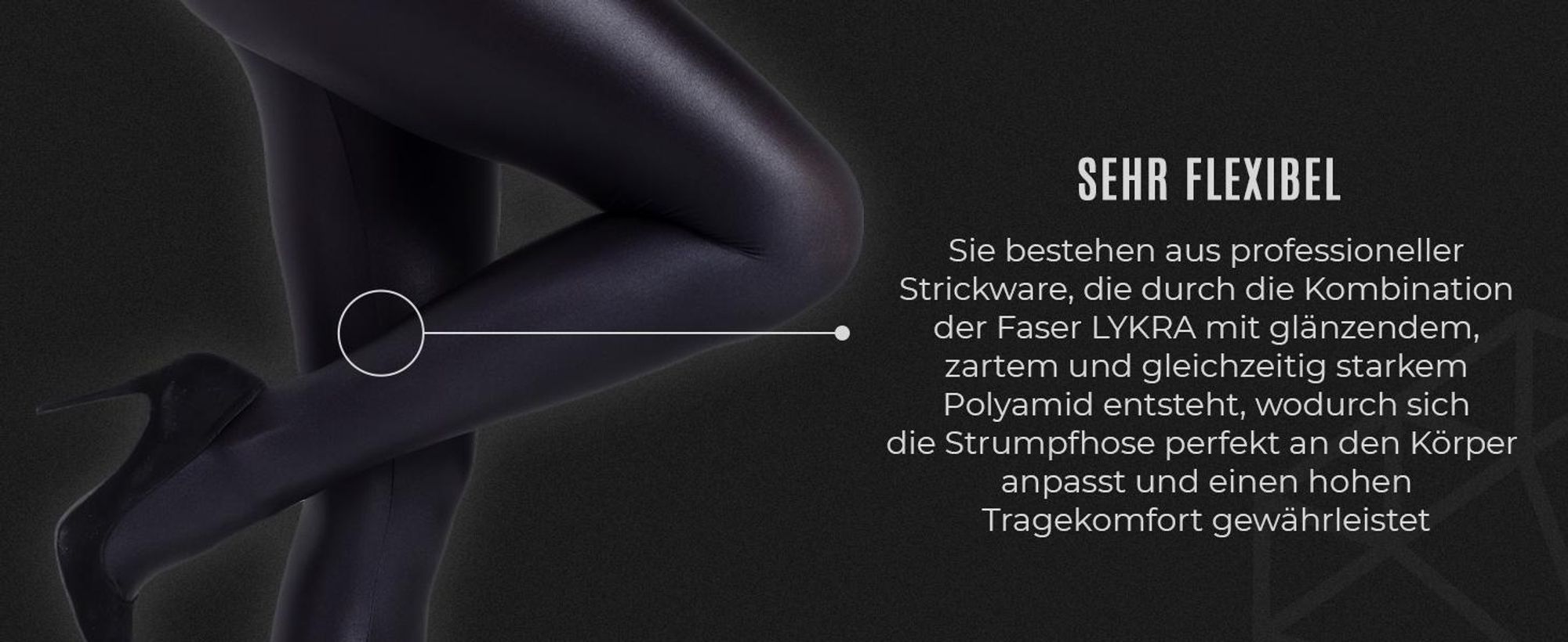 GATTA BLACK BRILLANT Strumpfhosen Blickdicht glänzend Glamour Schwarz 120den - 3XL