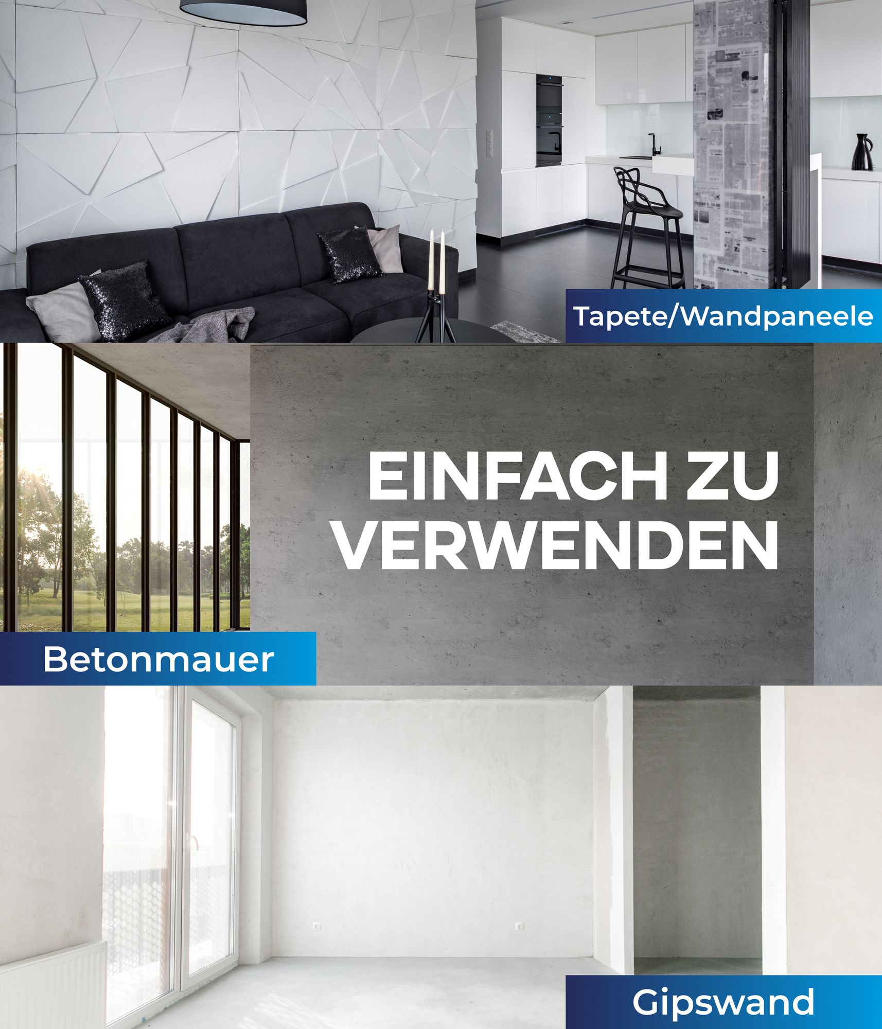 Plid Latexfarbe 10 L Weiß Satin – Abwaschbare Innenfarbe für ca. 70 m² – Seidenmatte Wandfarbe, pflegeleicht, Germany