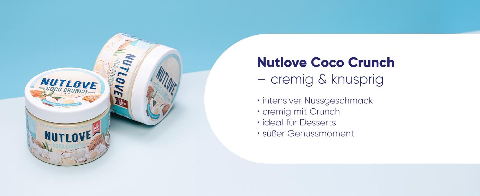 ALLNUTRITION Nutlove Coco Crunch 500g Kokosnusscreme Ohne Zuckerzusatz