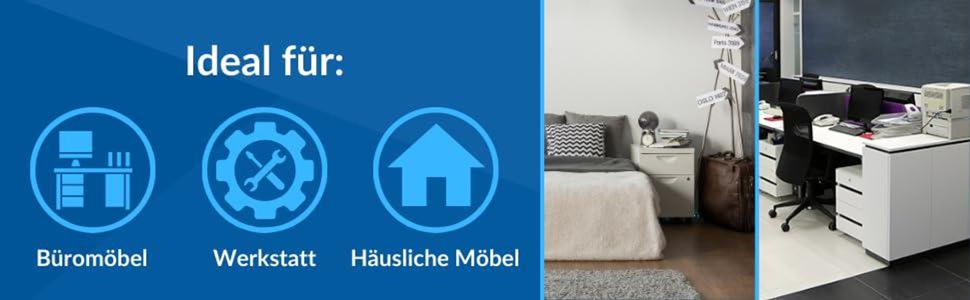 GTV - Möbelrollen CALIBRO | Lenkrollen | Rollen für Möbel | ohne Bremse | Durchmesser 35 mm | aus Kunststoff und Stahl | Schwarz