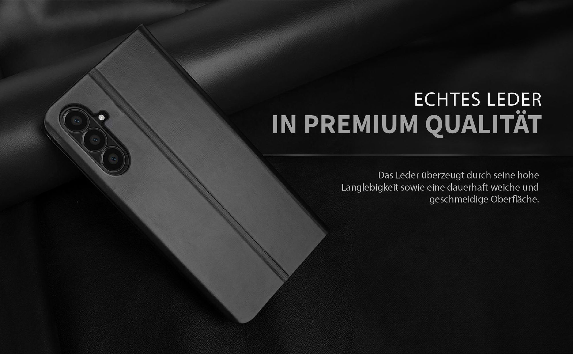 Lederhülle für das Samsung Galaxy A17 5G mit Kameraschutz