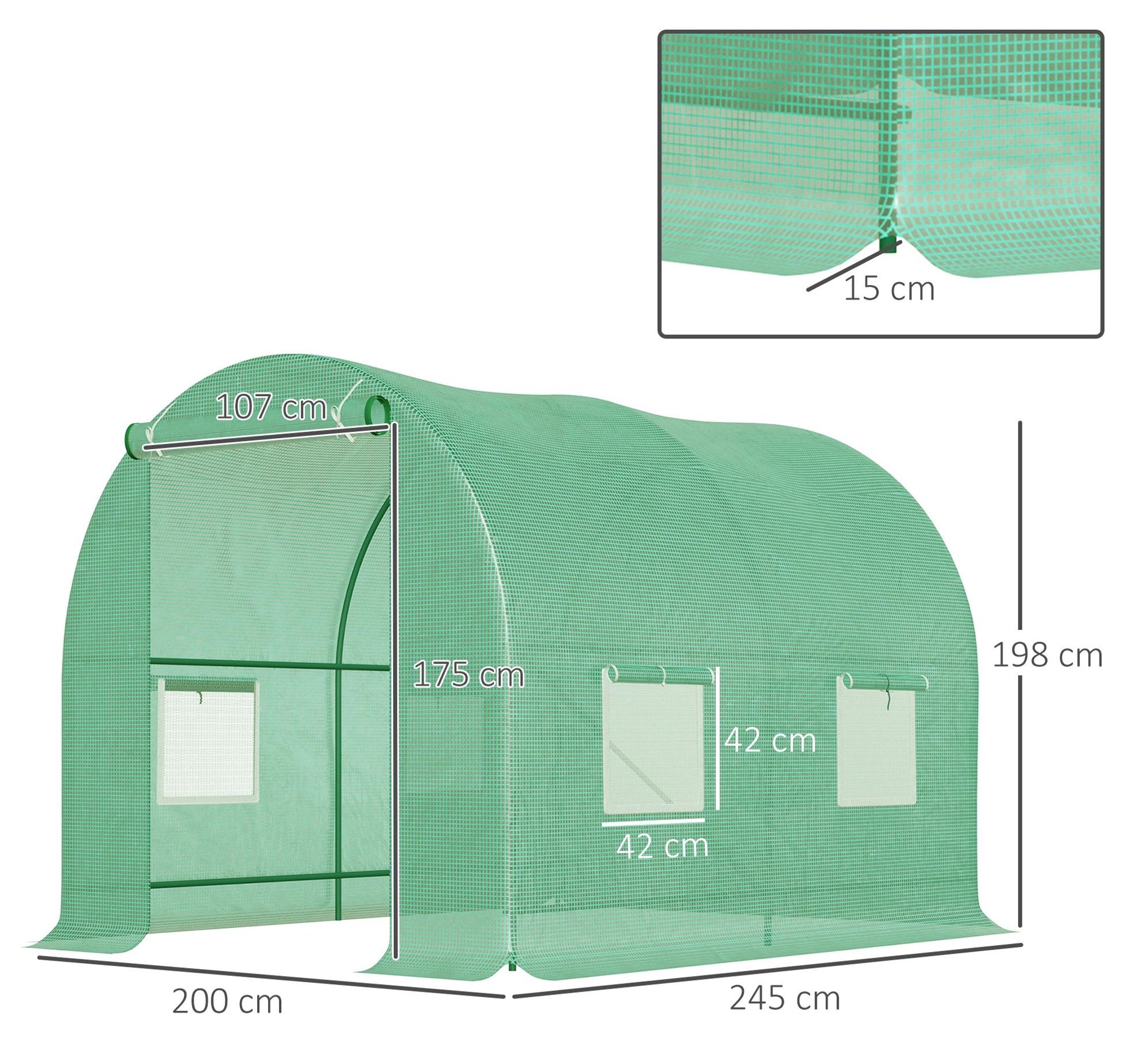 Folientunnel Frühbeet Gemüsehaus
