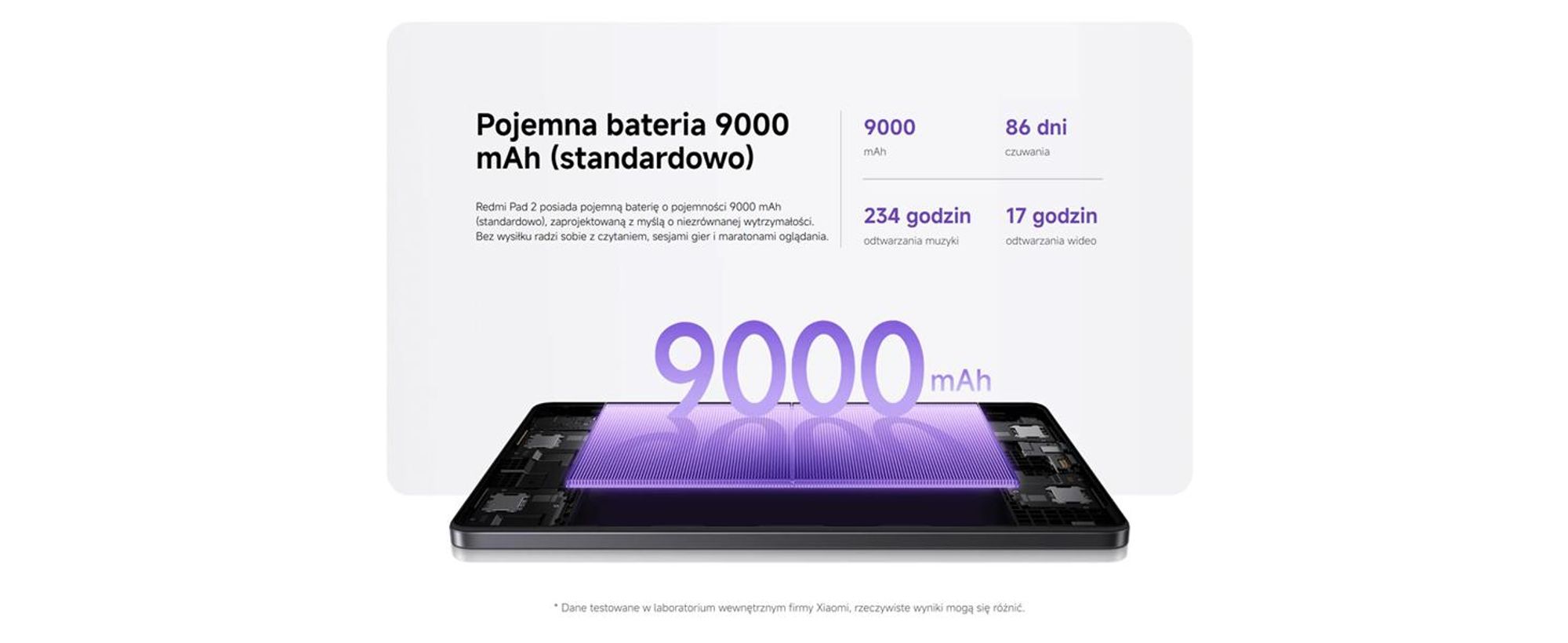 Xiaomi Redmi Pad 2, 27,9 cm (11"), 2560 x 1600 pikseli, 256 GB, 8 GB, 510 g, grafitowy