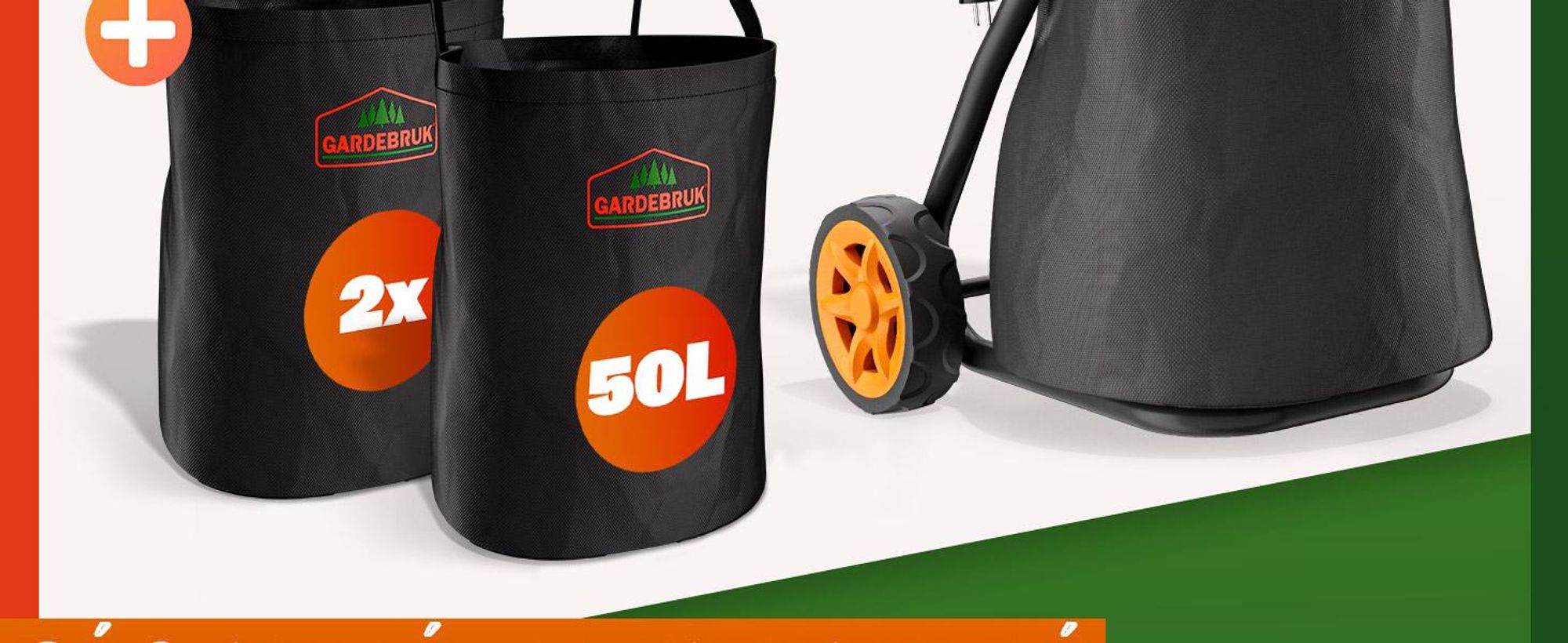 GARDEBRUK Broyeur de végétaux électrique 2.400 W