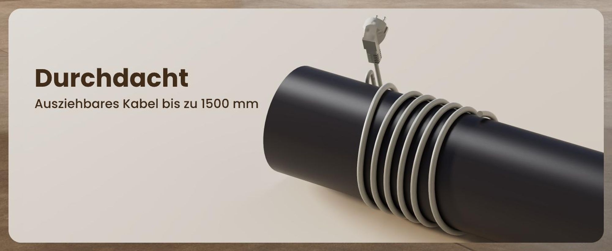 EMKE® Elektroheizung 1000W LCD Display Anthrazit Elektro Konvektor 1600x362x60mm WiFi + Alexa/Google Home, Wandmontage Elektroheizkörper für 9m² Raum
